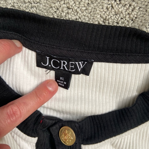 J. Crew Jersey Lady Button Down (XL) - Picture 2 of 2